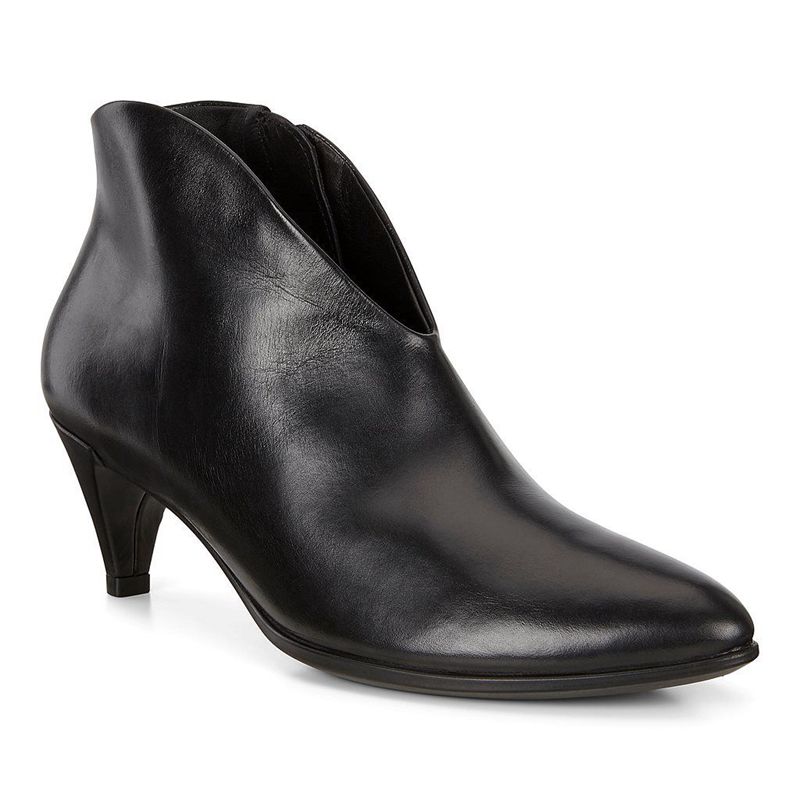 Women Boots Ecco Shape 45 Pointy Sleek - Heels Black - India EUSRXA274